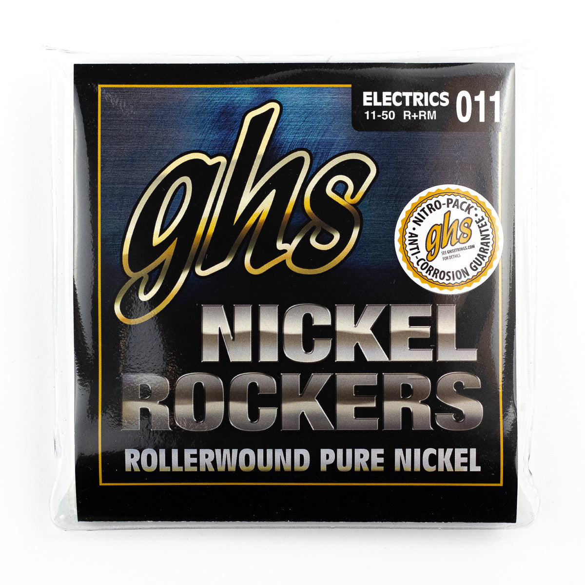 GHS Nickel Rockers Pure Nickel Rollerwound 11 50 Electric Guitar Strings Medium