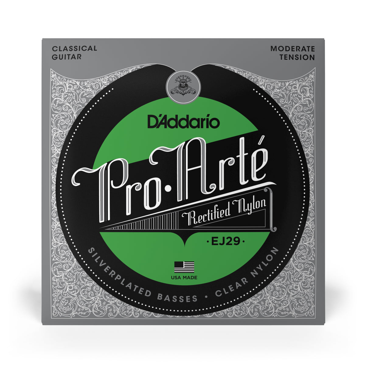 D Addario Pro Art EJ29 Moderate Tension Classical Guitar Strings w Rectified Nylon Trebles