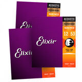 Elixir Nanoweb Phosphor Bronze 12 53 Acoustic Guitar Strings 3