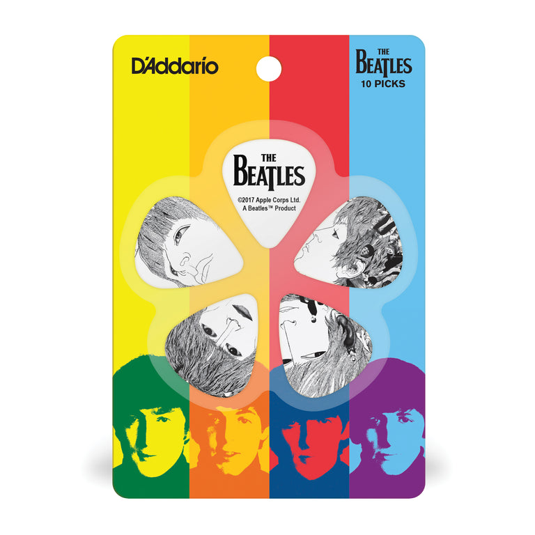 D'Addario The Beatles REVOLVER Signature Heavy Guitar Picks, 10-Pack