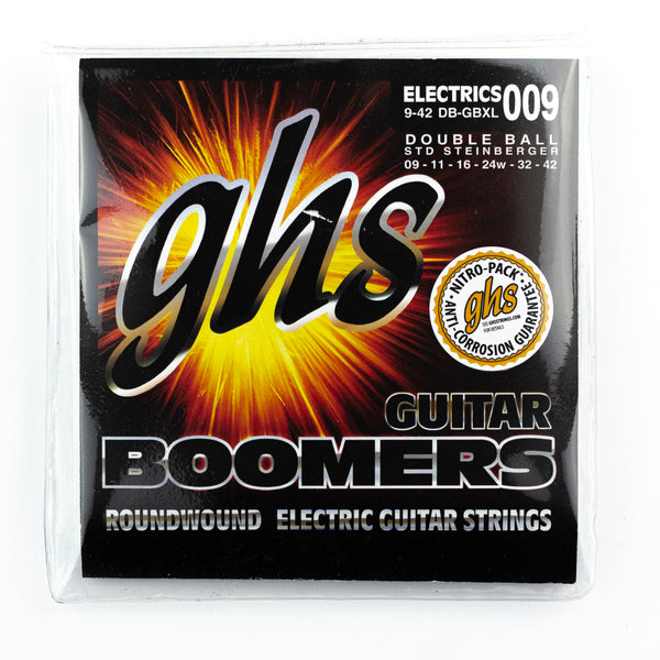 GHS Boomers Dynamite Nickel Alloy 9 42 Steinberger Electric Guitar Strings Double Ball End Extra Light