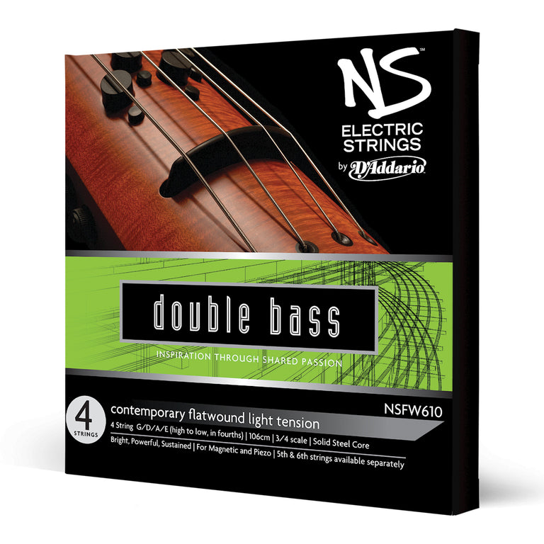 D'Addario NS Electric Contemporary Double Bass Strings, 3/4 Scale