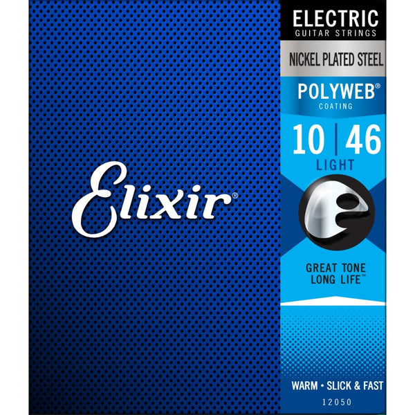 Elixir Polyweb Nickel Wound 10 46 Electric Guitar Strings 12050