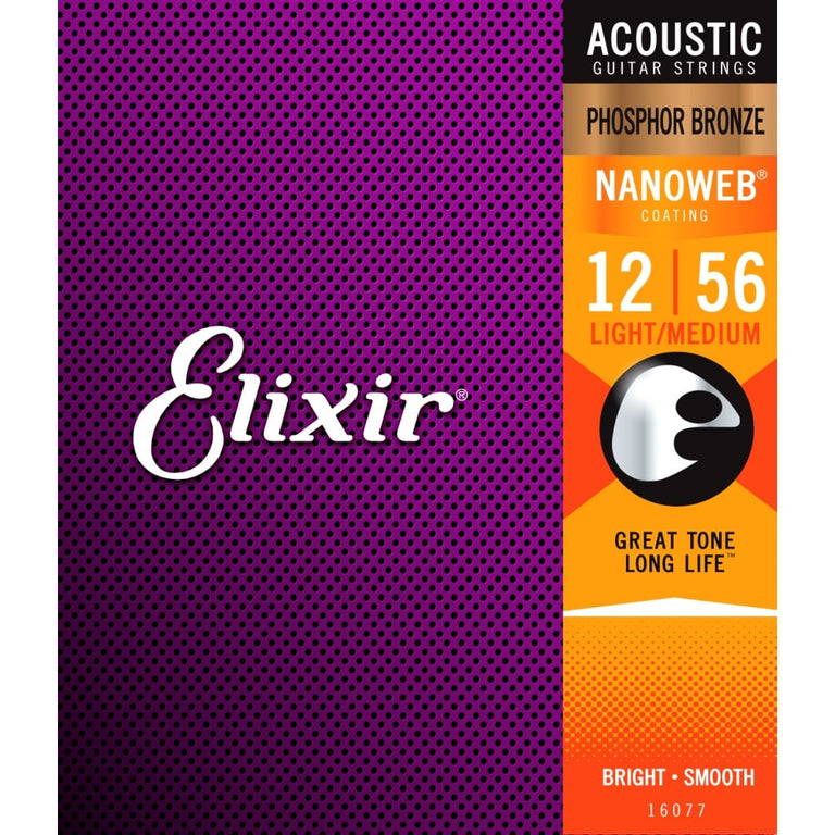 Elixir Nanoweb Electric And Acoustic Guitar Strings Strings Direct