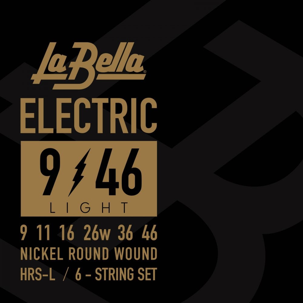 La Bella HRS Nickel Plated Electric Guitar Strings 9 46 Light