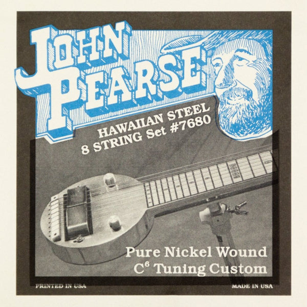 John Pearse 7680 C6 Tuning Hawaiian Lap Steel Strings 8 String