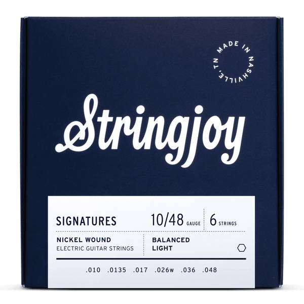 Stringjoy Signatures Nickel Wound 10 48 Electric Guitar Strings Balanced Light