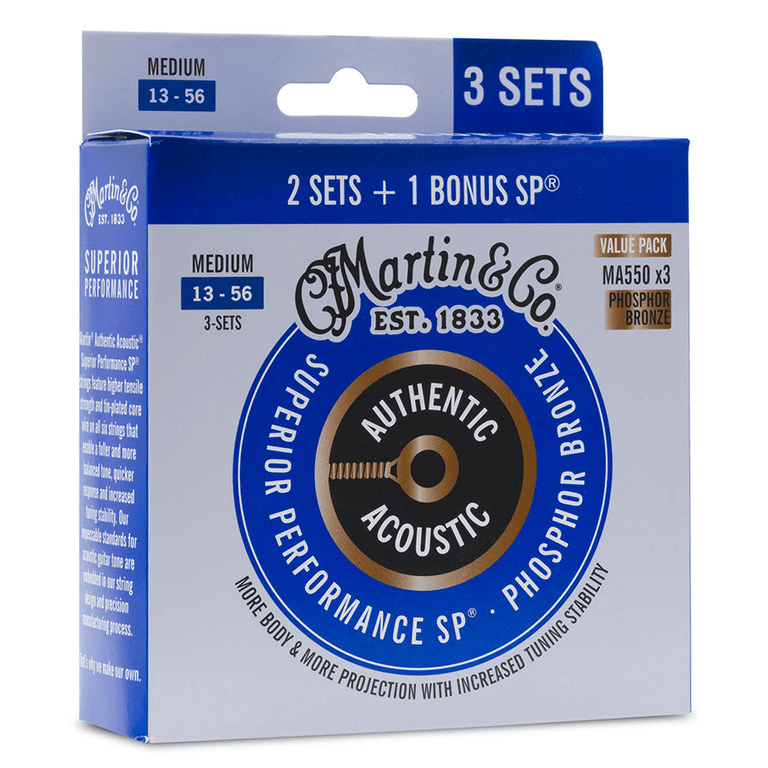 Shop Martin Authentic Acoustic Guitar Strings LUXE SP Retro