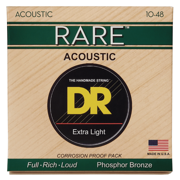 DR Strings RARE Bronze 10 48 Acoustic Guitar Strings Strings Direct