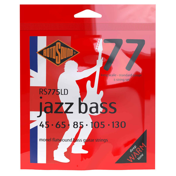 Rotosound Jazz Bass Flatwound Monel 45 130 5 String Bass Guitar