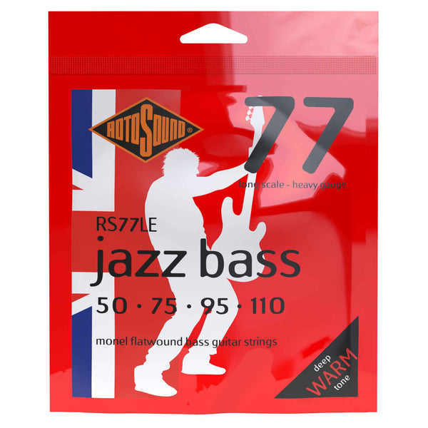 Rotosound Jazz Bass Flatwound Monel 50 110 Bass Guitar Strings